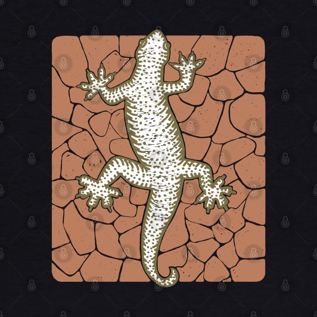 Rock Climbing Lizard by GeeTee